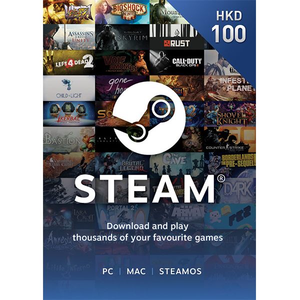 Steam預付卡100HKD-Steam點卡批發-賬號網